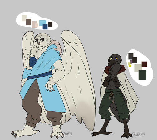owlin and kenku designs